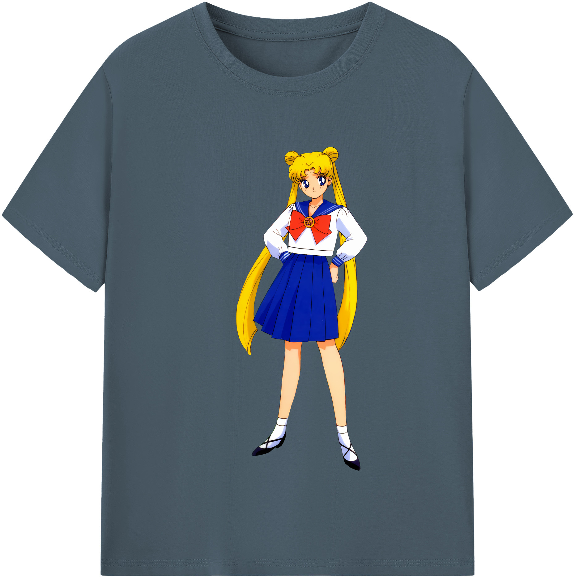 （画像用） 美少女戦士セーラームーン 愛野 美奈子 あいの みなこ Sailor Moon Aino Minako 綿100％半袖Tシャツ（フロントプリント）